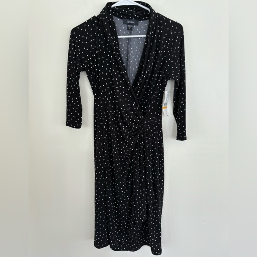 Karen Kane Black and White Polka Dot Dress